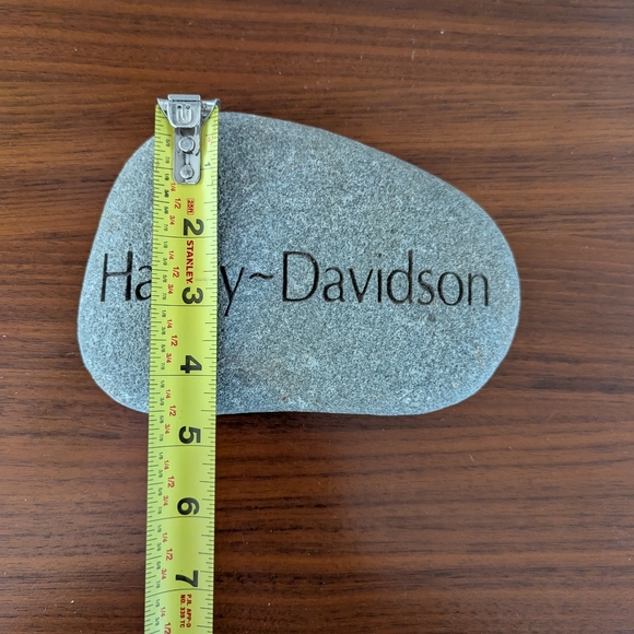 Harley Davidson Motorcycles Decorative Garden Paper Weight Rock - Picture 4 of 5
